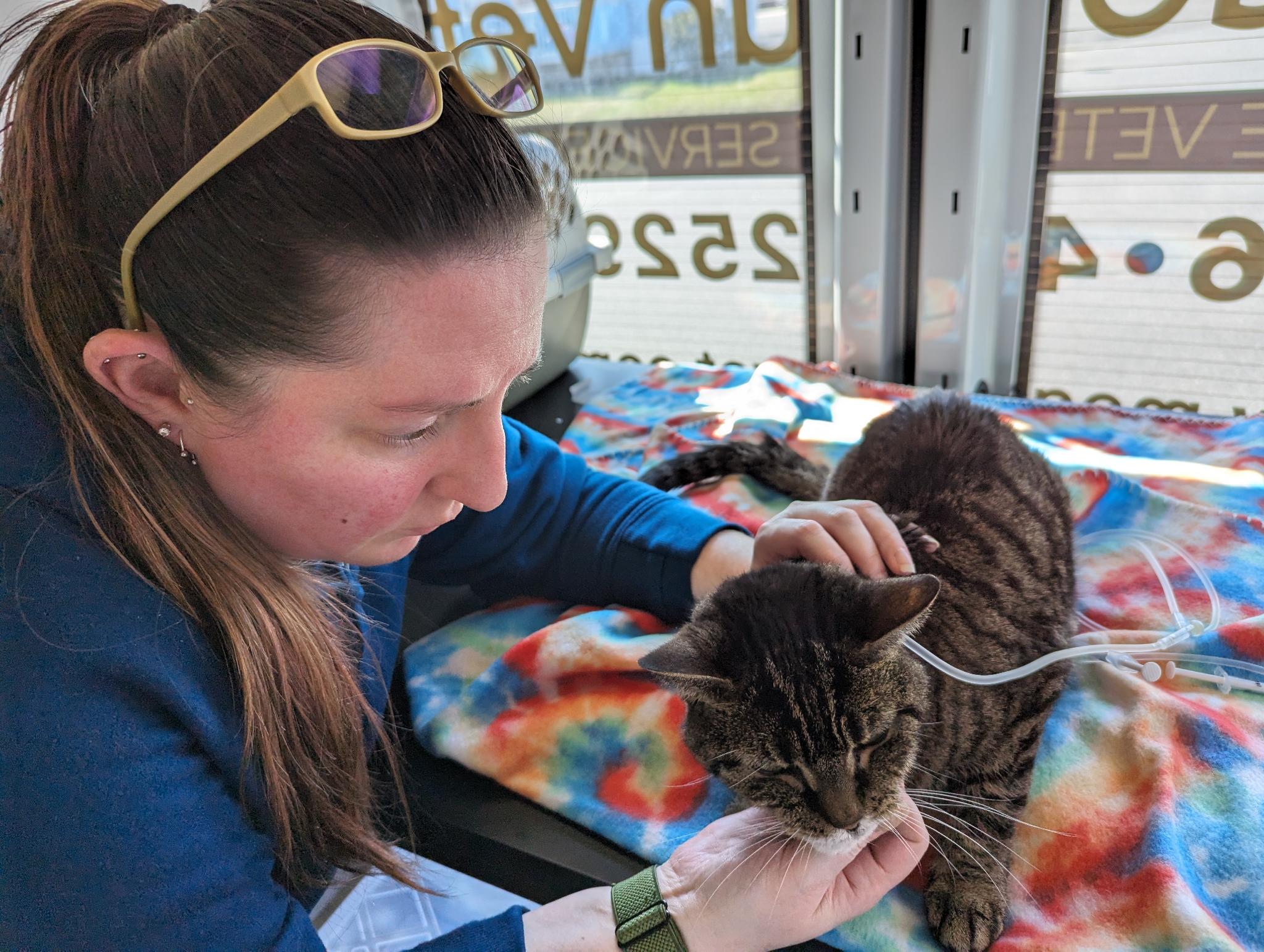 Jess with patient